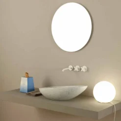 Viadurini Bathroom Farbige Waschbecken-Design Aufsatzwaschbecken, weiß-Python, Keramik Glossy made in Italy