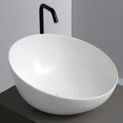 Viadurini Bathroom Keramikwaschbecken-Design Aufsatzwaschbecken aus Keramik Made in Italy - Domenico