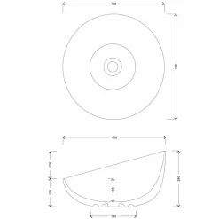 Viadurini Bathroom Keramikwaschbecken-Design Aufsatzwaschbecken aus Keramik Made in Italy - Domenico