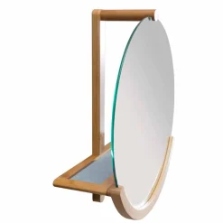 Viadurini Bathroom Badspiegel-Design Bad Wandspiegel mit Bambusrahmen Gorizia