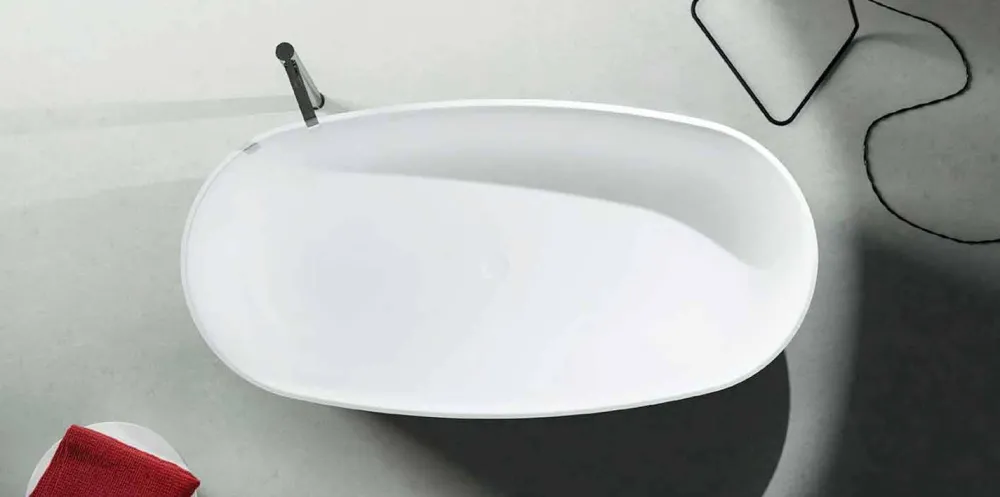 Viadurini Bathroom Freistehende Badewannen-Design Badewanne freestanding in Italien hergestellt, Dongo