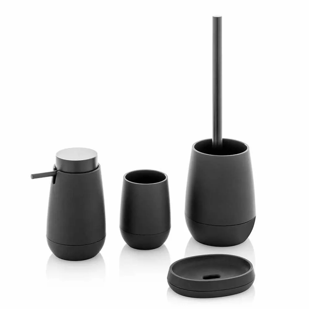 Viadurini Bathroom Badzubehör-Design Badzubehör Zusammensetzung aus Kunststoff, Gummi und Metall - Semino