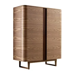 Grilli Anrichte-Design Barmöbel aus Massivholz mit 2 Türen York in Italien hergestellt