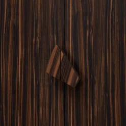 Grilli Anrichte-Design Barmöbel mit 2 Türen Zarafa in Italien hergestellt, aus Ebenholz