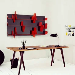 Mabele Moderne Design Bücherregale-Design Bücherregal  Battikuore 186x101(3 Regale) , handgefertigte Produkt