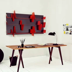 Mabele Moderne Design Bücherregale-Design Bücherregal  Battikuore 186x101(3 Regale) , handgefertigte Produkt