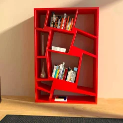 Viadurini Design Moderne Design Bücherregale-Design Bücherregal grün, rot oder weiß Christie