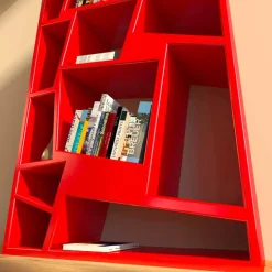 Viadurini Design Moderne Design Bücherregale-Design Bücherregal grün, rot oder weiß Christie