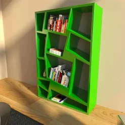 Viadurini Design Moderne Design Bücherregale-Design Bücherregal grün, rot oder weiß Christie