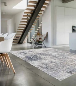 Viadurini Carpets Teppiche-Design Beige Teppich mit Zeichnung in Viskose und Polyester - Okzitanien