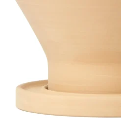 Viadurini in the Garden Deko Vasen-Design Blumenvase aus Terrakotta mit Untertasse Made in Italy - Ettie