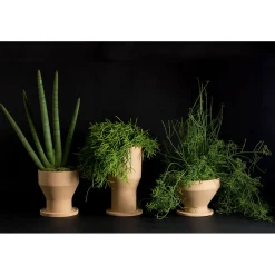 Viadurini in the Garden Deko Vasen-Design Blumenvase aus Terrakotta mit Untertasse Made in Italy - Ettie