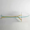 Viadurini Living Moderne Couchtische-Design Couchtisch aus Glas mit Metallbasis Made in Italy - Cinci