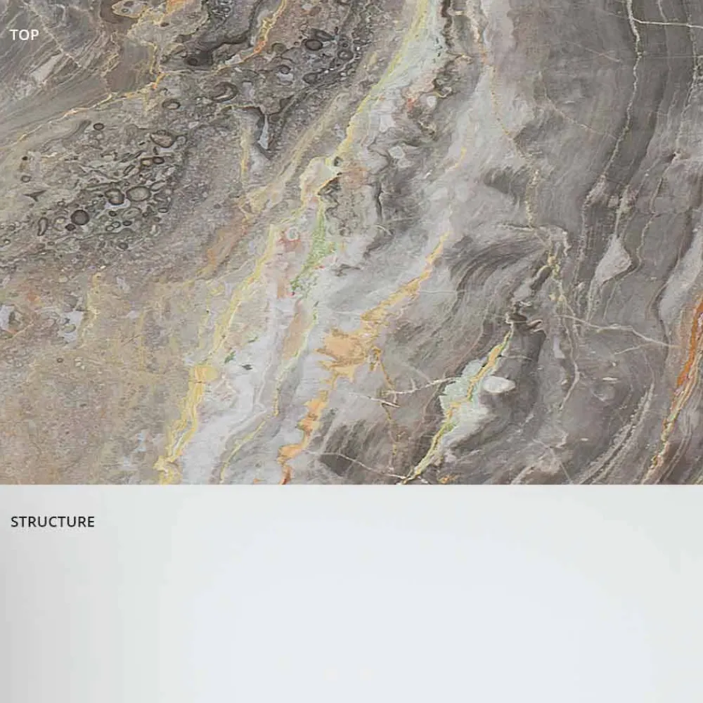 Viadurini Living Moderne Couchtische-Design Couchtisch aus Marmor mit Glasboden Made in Italy - Molino