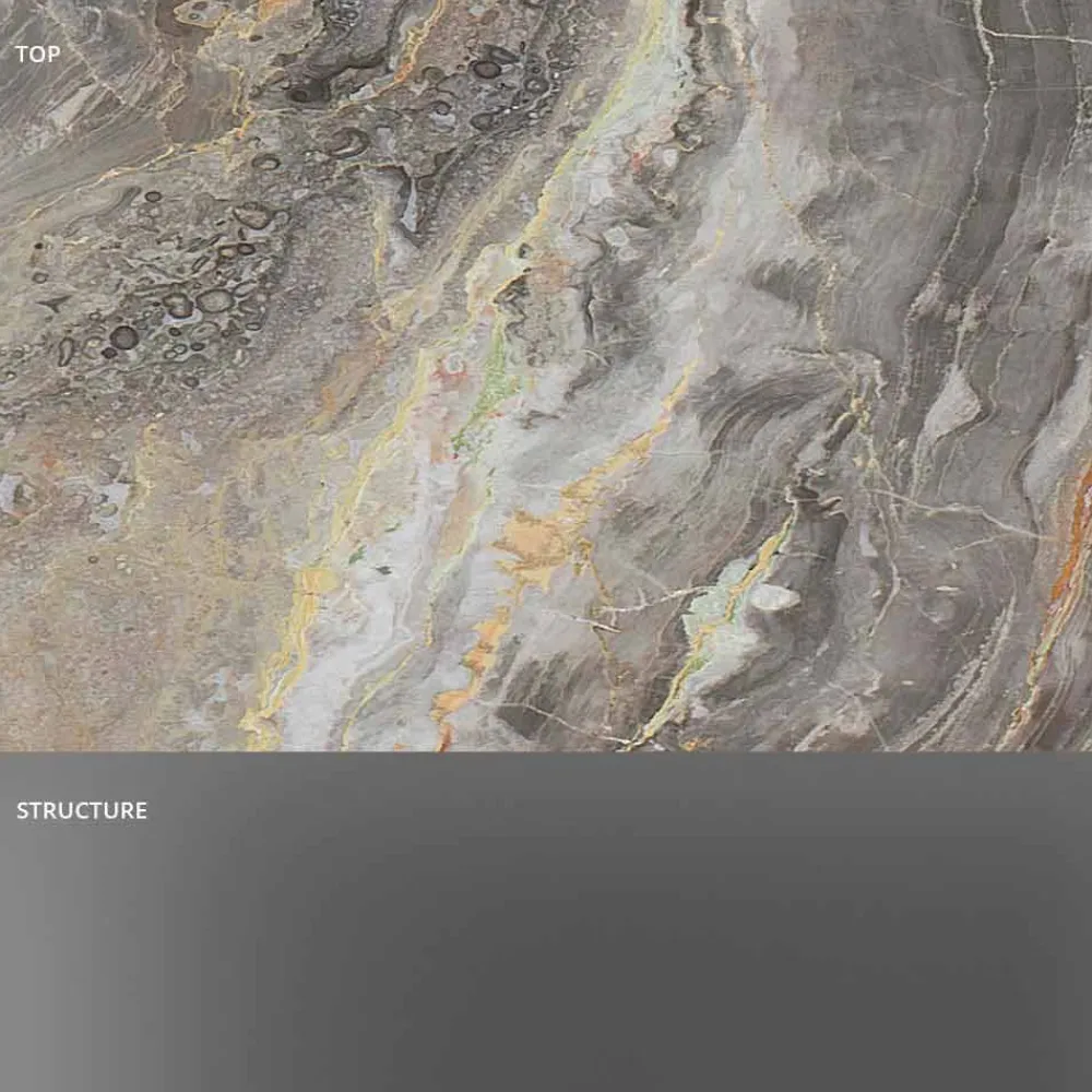 Viadurini Living Moderne Couchtische-Design Couchtisch aus Marmor mit Glasboden Made in Italy - Molino