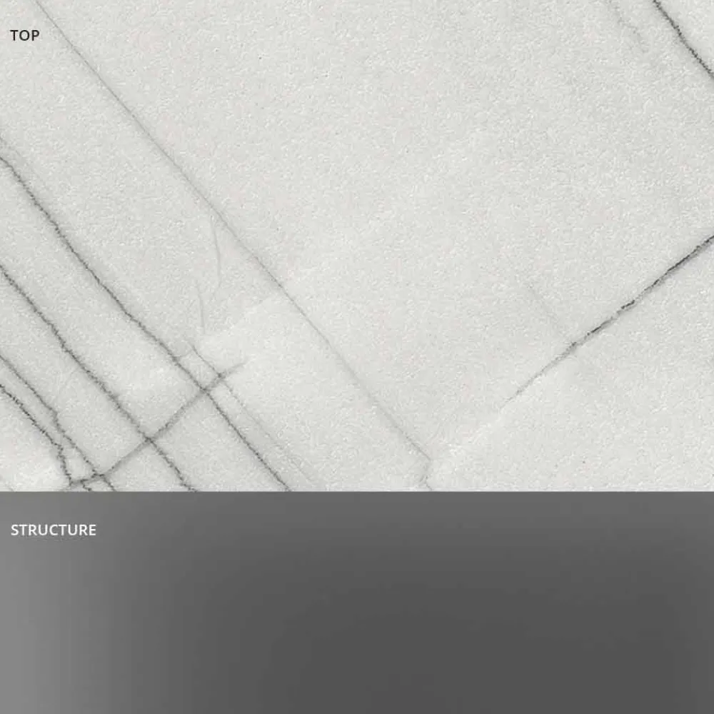 Viadurini Living Moderne Couchtische-Design Couchtisch aus Marmor mit Glasboden Made in Italy - Molino