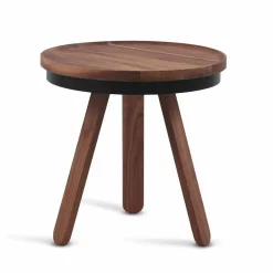 Viadurini Living Moderne Couchtische-Design Couchtisch mit runder Platte und Beinen aus massivem Holz - Salerno