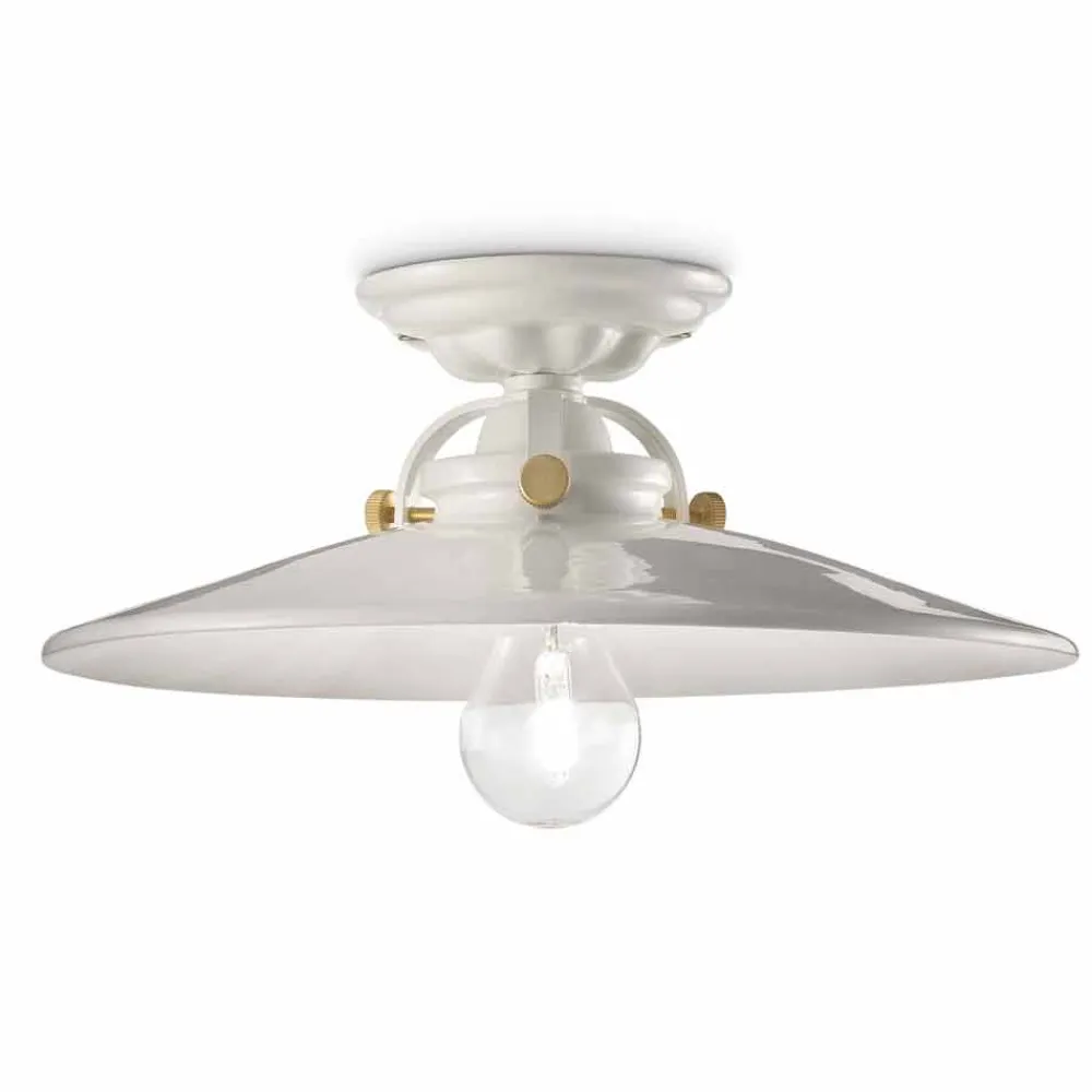 Ferroluce Klassische Deckenleuchten-Design Deckenleuchte aus Keramik Louise