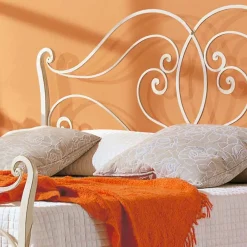 Viadurini Night Design Maßgeschneiderte Möbel|Schmiedeeisen Doppelbetten-Design Doppelbett aus Schmiedeeisen Allie 160x190 cm Made in Italy