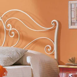 Viadurini Night Design Maßgeschneiderte Möbel|Schmiedeeisen Doppelbetten-Design Doppelbett aus Schmiedeeisen Allie 160x190 cm Made in Italy