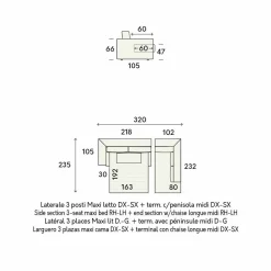 Viadurini Italian Sofas Moderne Schlafsofas-Design Eckschlafsofa aus beige Stoff Made in Italy - Ortensia