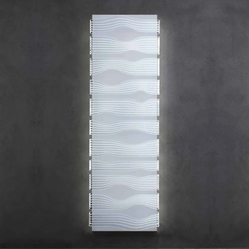 Viadurini Radiators Heizkörper Elektrisch-Design Elektrischer Heizkörper für Wohnzimmer oder Badezimmer mit 1000 W LED - Shine