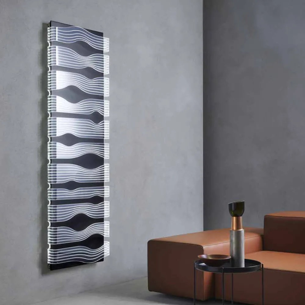 Viadurini Radiators Heizkörper Elektrisch-Design Elektrischer Heizkörper für Wohnzimmer oder Badezimmer mit 1000 W LED - Shine