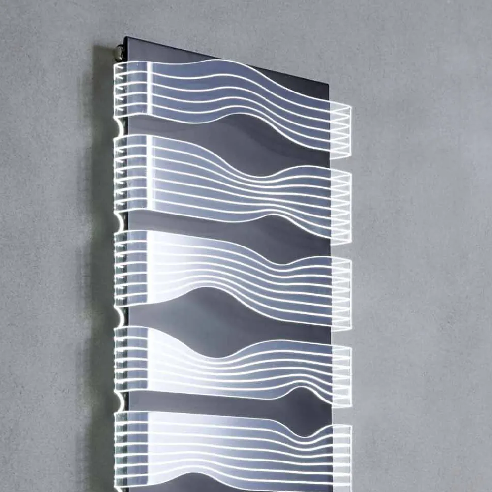 Viadurini Radiators Heizkörper Elektrisch-Design Elektrischer Heizkörper für Wohnzimmer oder Badezimmer mit 1000 W LED - Shine