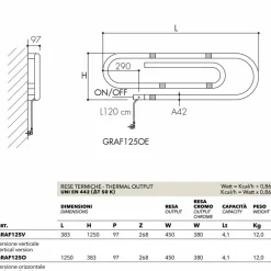 Scirocco H Handtuchheizkörper Elektrisch|Design Heizkörper Chrom-Design Elektroheizkörper Büroklammer verchromt von