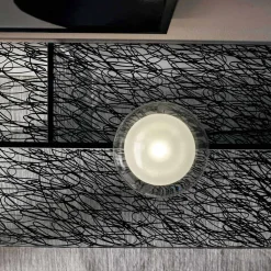 Viadurini Living Konsolentisch Flur-Design Entrance Consolle aus dekoriertem extraklarem Glas Made in Italy - Sestola