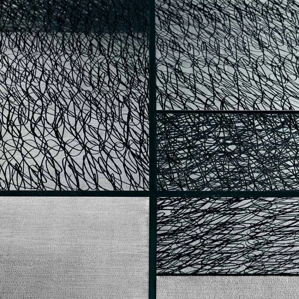 Viadurini Living Konsolentisch Flur-Design Entrance Consolle aus dekoriertem extraklarem Glas Made in Italy - Sestola