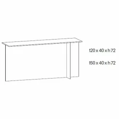 Viadurini Living Konsolentisch Flur-Design Entrance Consolle aus dekoriertem extraklarem Glas Made in Italy - Sestola
