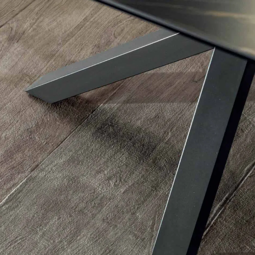 Viadurini Living Ausziehbare Esstische-Design Esstisch ausziehbar bis 240 cm mit Tischplatte aus Keramik - Ultron