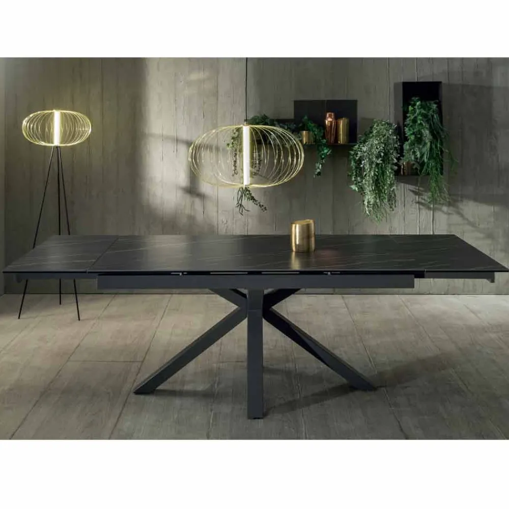 Viadurini Living Ausziehbare Esstische-Design Esstisch ausziehbar bis 240 cm mit Tischplatte aus Keramik - Ultron
