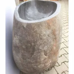 Viadurini Bathroom Steinwaschbecken-Design freistehendes Waschbecken aus Naturstein Stute, Einzelstück