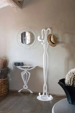 Viadurini Living Garderobenständer-Design Garderobenständer aus Eisen mit 8 Haken - Giunone