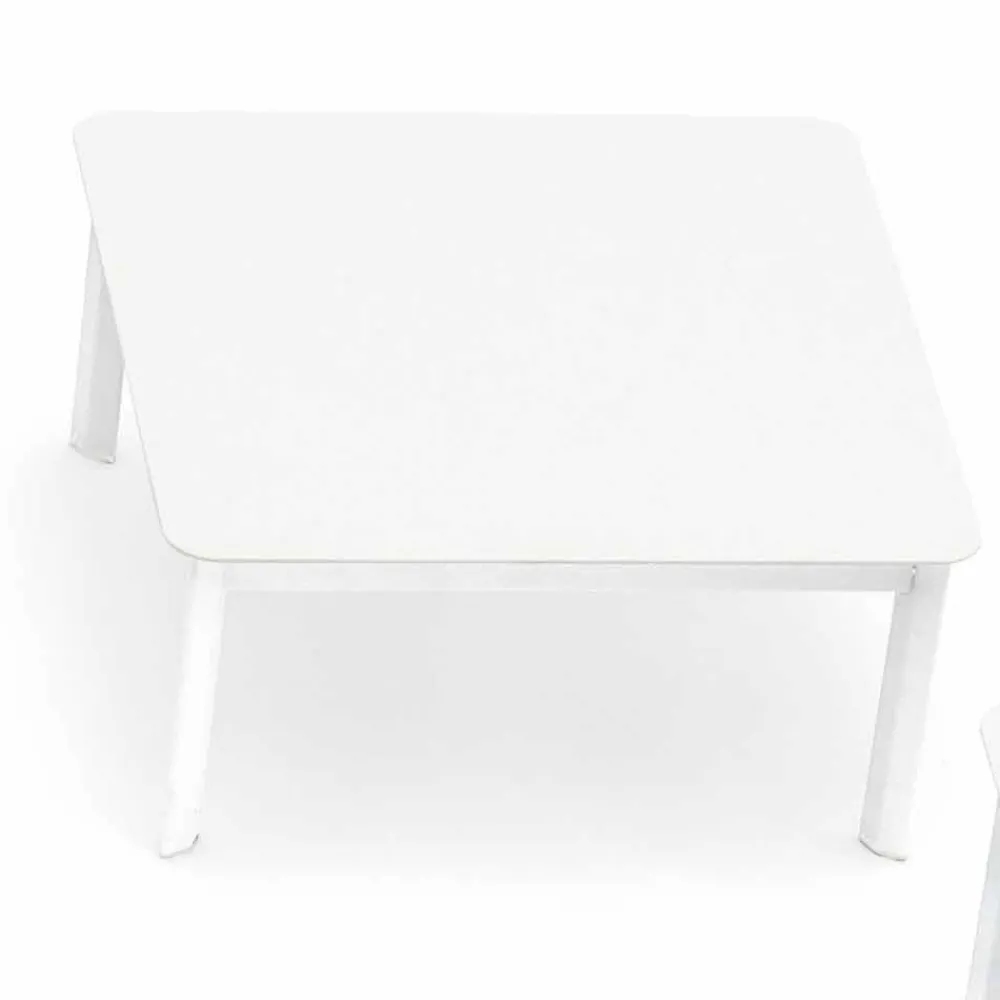 Varaschin Garten Beistelltisch-Design Garten-Couchtisch aus lackiertem Aluminium System