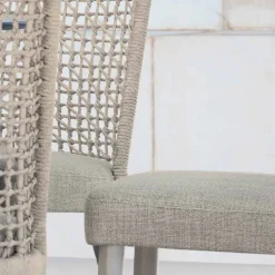 Varaschin Gartenstühle Metall-Design Gartenstuhl aus Stoff und Aluminium Emma