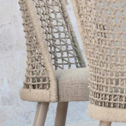 Varaschin Gartenstühle Metall-Design Gartenstuhl aus Stoff und Aluminium Emma