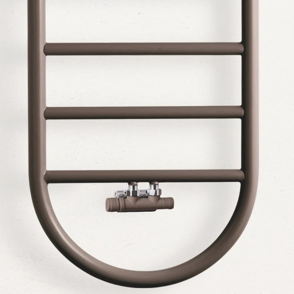 Scirocco H Handtuchheizkörper Wasser-Design Handtuchwärmer "All Round Bubble" aus Stahl Made in Italy - Smooth