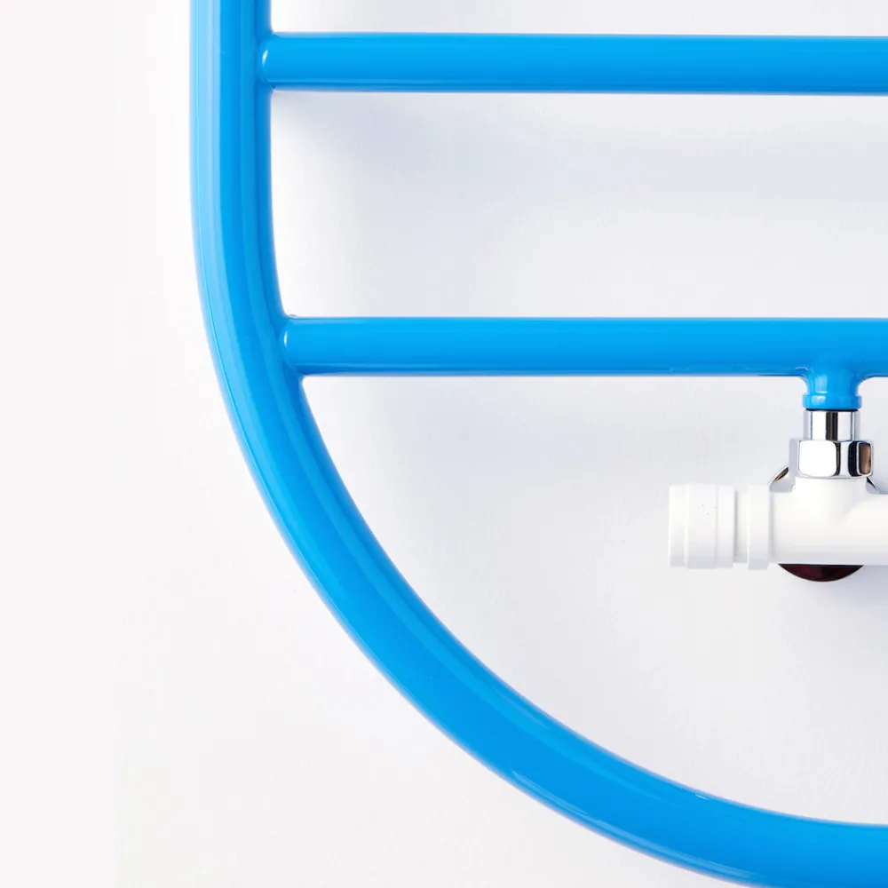 Scirocco H Handtuchheizkörper Wasser-Design Handtuchwärmer "All Round Bubble" aus Stahl Made in Italy - Smooth