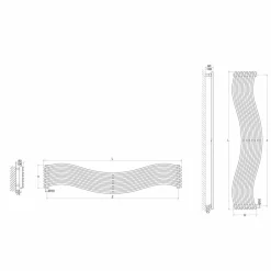Scirocco H Heizkörper Hydraulisch-Design Heizkörper hydraulisch aus Stahl Wave von