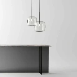 Viadurini Lighting Moderne Pendelleuchten-Design Hängelampe aus Metall und Glas Made in Italy - Donatina