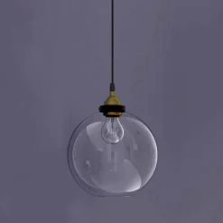 Viadurini Lighting Moderne Pendelleuchten-Design Hängelampe aus Metall und transparentem Glas Made in Italy - Clizia