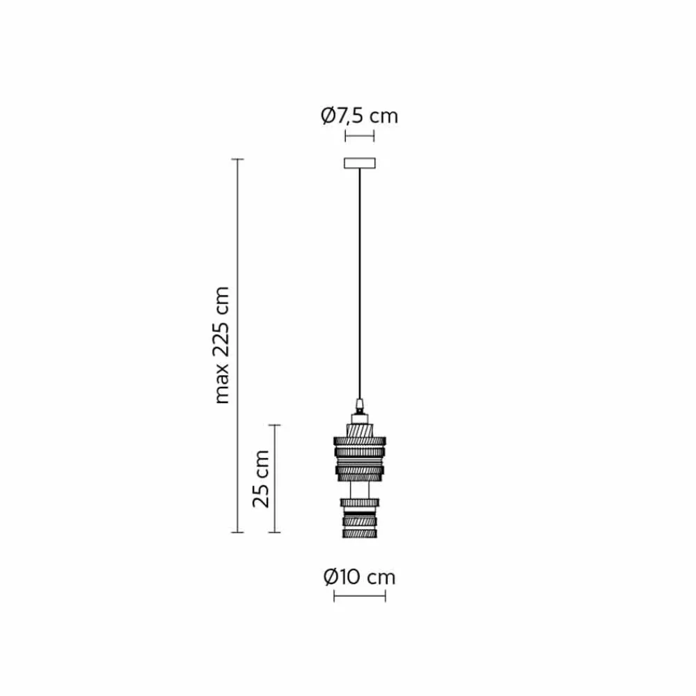 Viadurini Lighting Designer Pendelleuchten-Design Hängelampe in Keramik 3 Oberflächen Made in Italy - Futurismus