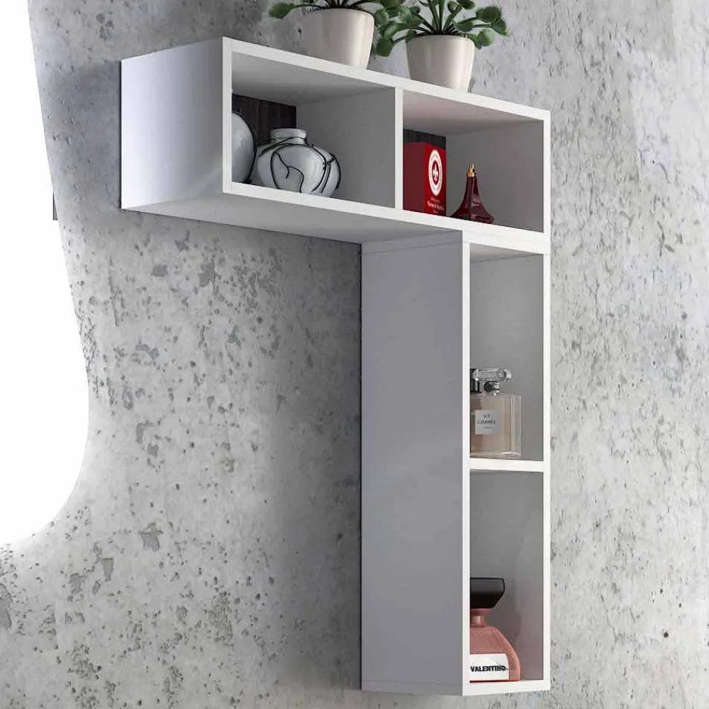 Viadurini Bathroom Badmöbel Hängend-Design Hängende Badezimmerkomposition made in Italy, Triest