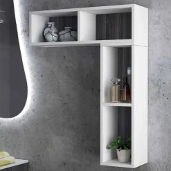 Viadurini Bathroom Badmöbel Hängend-Design Hängende Badezimmerkomposition made in Italy, Triest