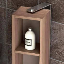 Viadurini Bathroom Badmöbel Hängend-Design Hängende Badezimmerkomposition aus Ecowood, Genova