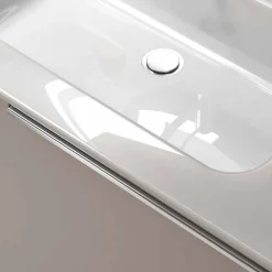 Viadurini Bathroom Badmöbel Hängend-Design Hängende Badezimmerkomposition aus Ecowood, Genova