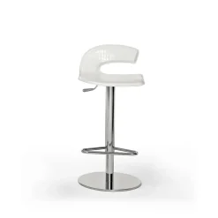 Viadurini Leather Barhocker-Design Hocker aus Holz, Stahl mit Leder oder Lederpolster - Turner